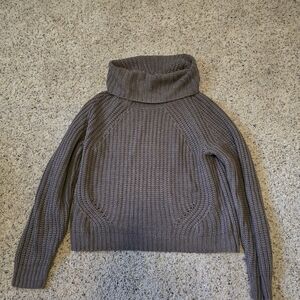 Pink Rose Charcoal Turtleneck Sweater